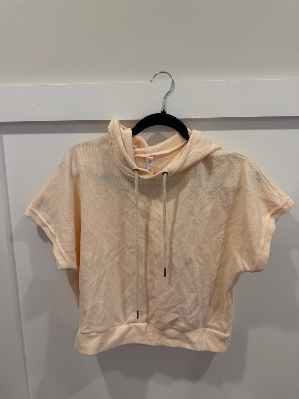 Kimberly C Peach Short Sleeve Hoodie Shirt